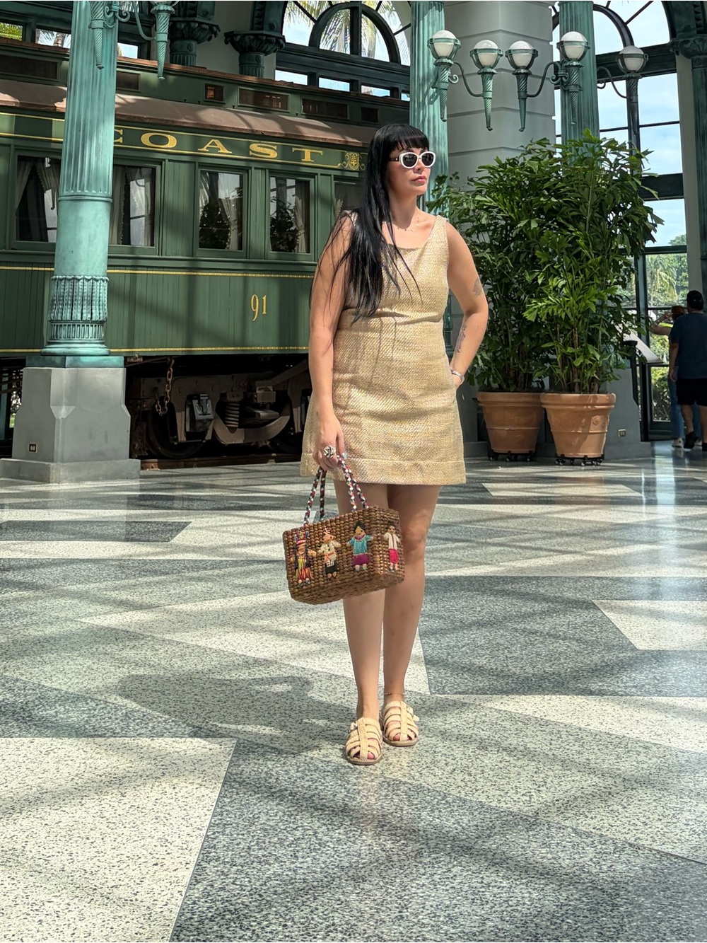 Woven Straw dress